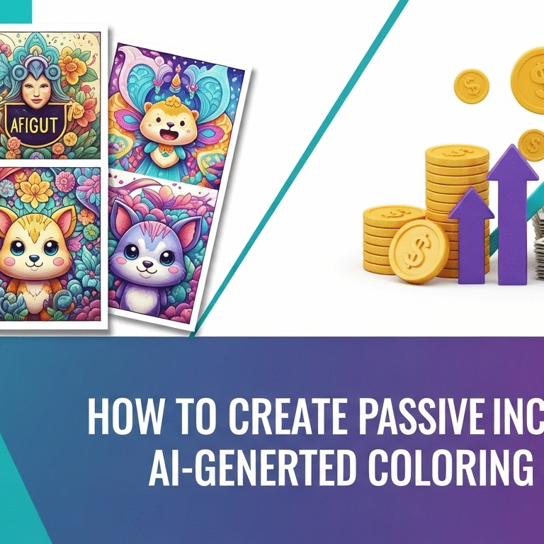 How to Create Passive Income with Coloring Books using AI Tools